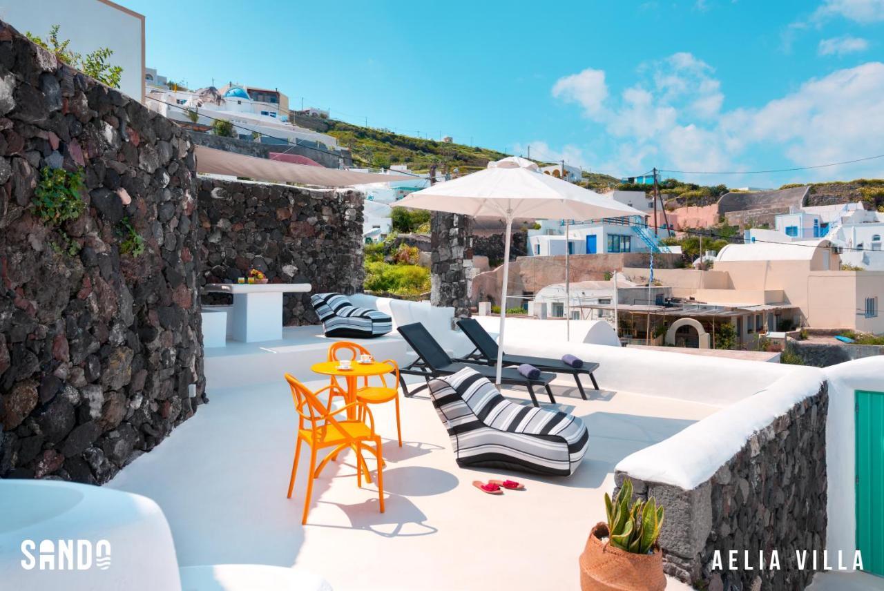 Sando Traditional Cave Villas With Jacuzzi And Sea View Vourvoulos Luaran gambar