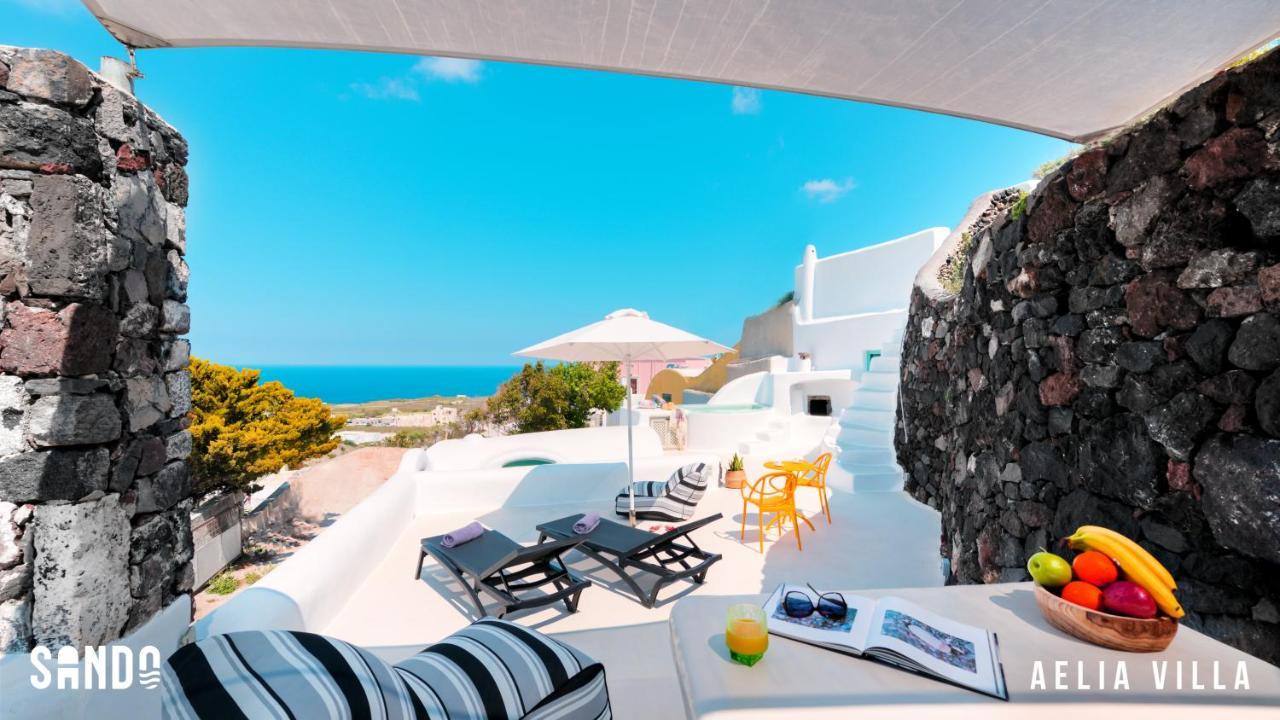 Sando Traditional Cave Villas With Jacuzzi And Sea View Vourvoulos Luaran gambar