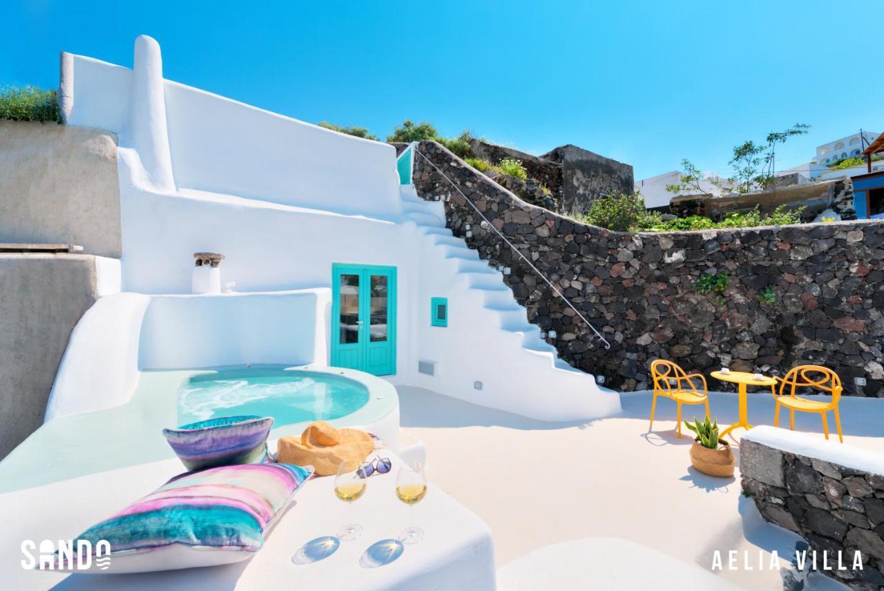 Sando Traditional Cave Villas With Jacuzzi And Sea View Vourvoulos Luaran gambar