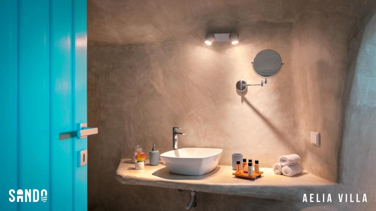 Sando Traditional Cave Villas With Jacuzzi And Sea View Vourvoulos Luaran gambar