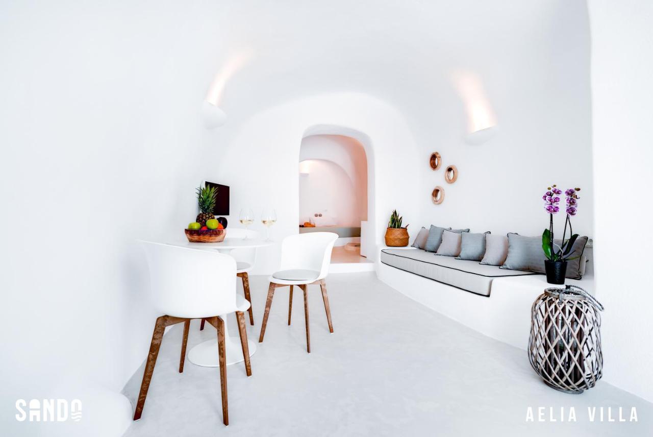 Sando Traditional Cave Villas With Jacuzzi And Sea View Vourvoulos Luaran gambar