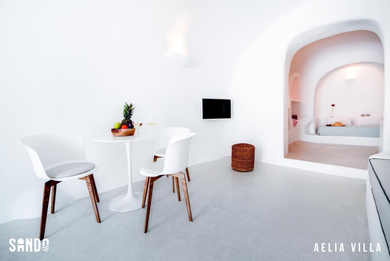 Sando Traditional Cave Villas With Jacuzzi And Sea View Vourvoulos Luaran gambar