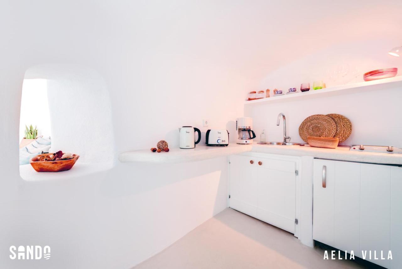 Sando Traditional Cave Villas With Jacuzzi And Sea View Vourvoulos Luaran gambar